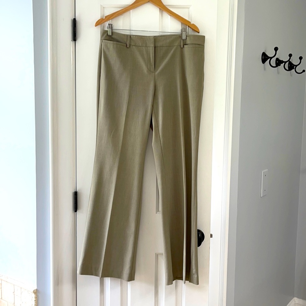 Tan dress pants.